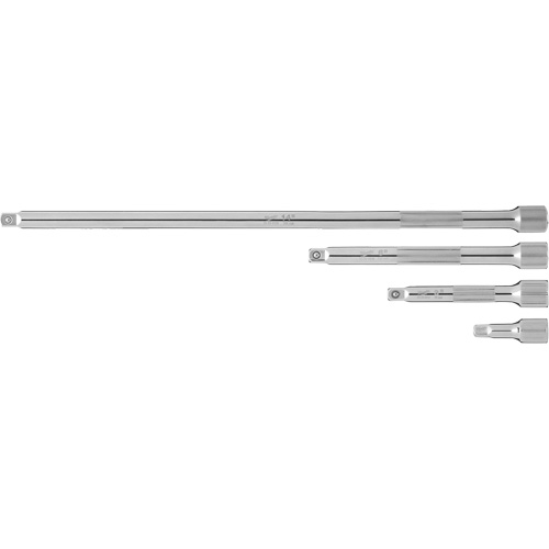 Jeu de rallonges prise, Prise de 1/4", Fini Chrome, 4 Mcx NTL Industrial
