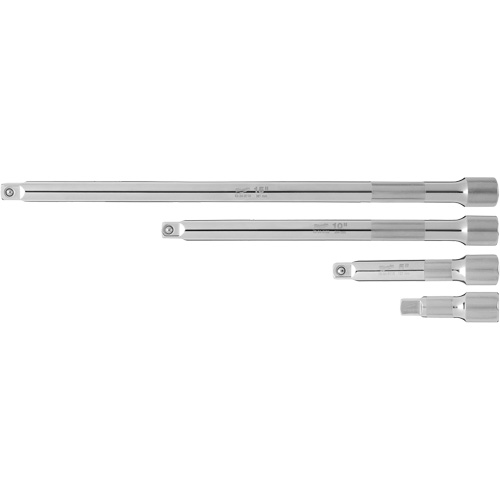 Drive Extension Set, 1/2" Drive, Chrome Finish, 4 Pcs NTL Industrial