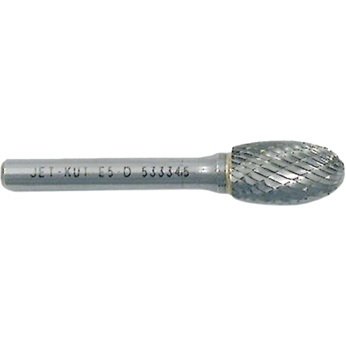 E3-DC JET-KUT&reg; GP Oval Shape Carbide Bur, 3/8" Dia. NTL Industrial