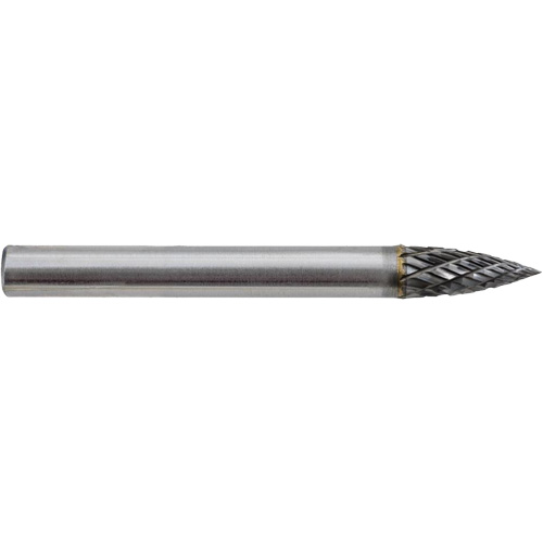 G1-DC JET-KUT&reg; Tree Shape Bur (Pointed End), 1/4" Dia. NTL Industrial