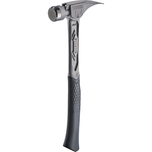 Marteau de charpente en titane meul&eacute; TIBONE, 14 oz, Prise en Acier plein, 15-1/4" lo NTL Industrial