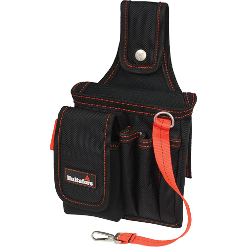 Small Technician's Pouch, Ballistic Polyester, Black/Red NTL Industrial