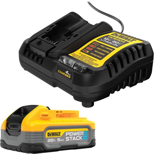 POWERSTACK Battery Kit, Lithium-Ion, 20 V, 5 Ah NTL Industrial