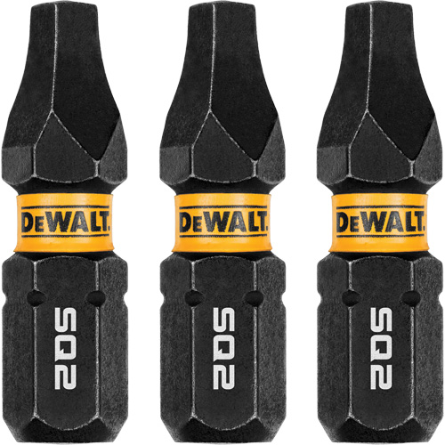 3-Piece FLEXTORQ&reg; Impact Screwdriving Bits, Square, #2, 1/4" Drive NTL Industrial