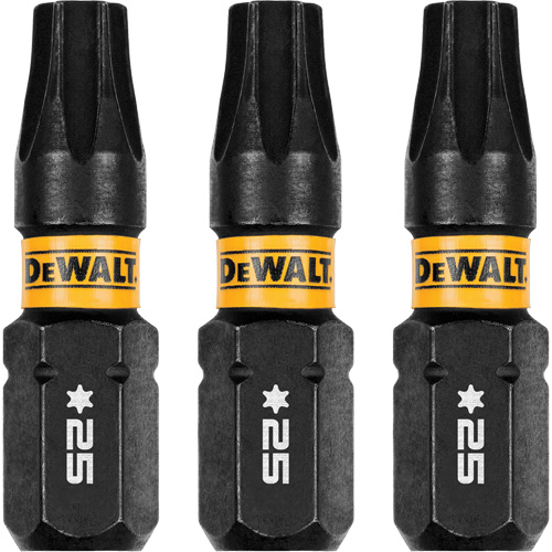 3-Piece FLEXTORQ&reg; Impact Screwdriving Bits, Torx, T-25, 1/4" Drive NTL Industrial