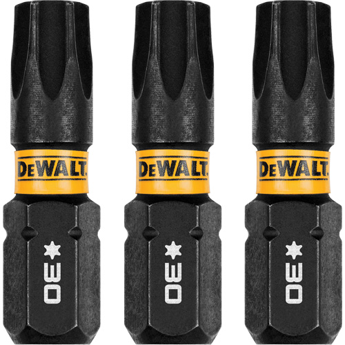 3-Piece FLEXTORQ&reg; Impact Screwdriving Bits, Torx, T-30, 1/4" Drive NTL Industrial