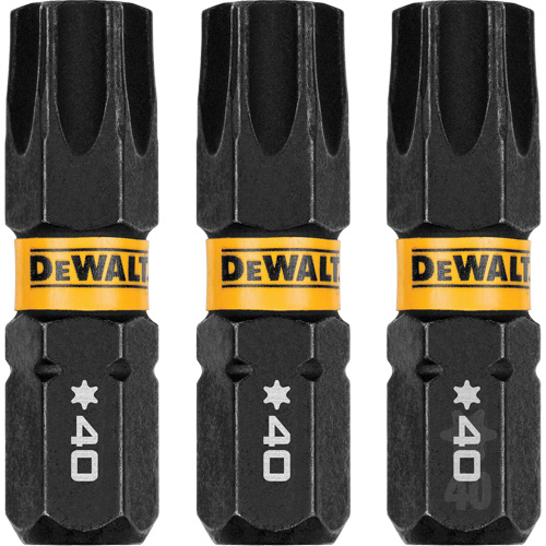 3-Piece FLEXTORQ&reg; Impact Screwdriving Bits, Torx, T-40, 1/4" Drive NTL Industrial