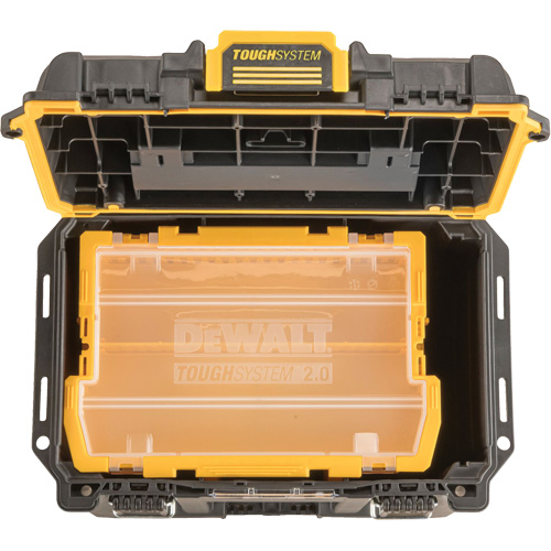 Boîte &agrave; outils compacte et profonde ToughSystem 2.0, 10" x 15-7/20" x 13-4/5", Noir/Jaune NTL Industrial