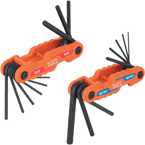 Compact Folding Hex Key Set, 17 Pcs., Metric & Imperial NTL Industrial