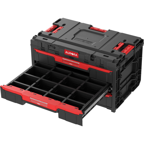 Arx&reg; 3-Drawer Toolbox, 23-1/10" x 15" x 13-2/5", Black NTL Industrial