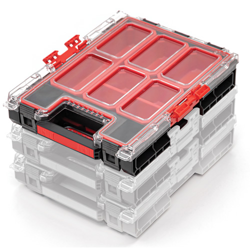Organisateur moyen avec bacs Arx, 10-3/10" x 14-3/10" x 3", Noir NTL Industrial