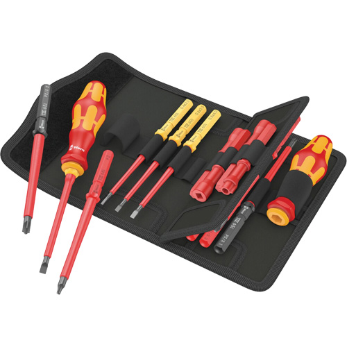 Insulated Screwdriver Set for Slotted Screws, 1000 V, 18 Pcs NTL Industrial