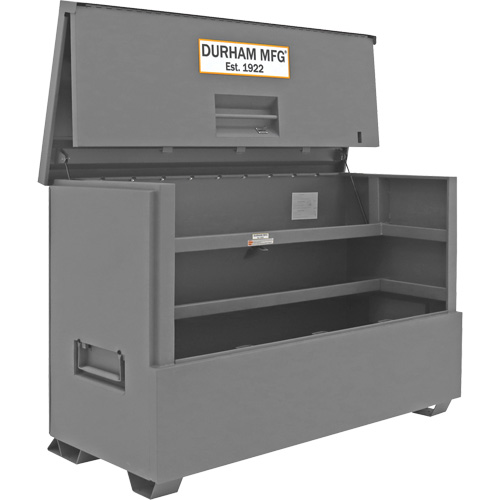 Coffre de style piano pour le chantier de 57,4 pi3, 72-7/16" la x 33-7/8" p x 49-7/16" h, Gris NTL Industrial