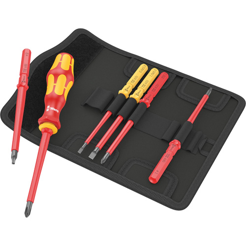 Kraftform Kompakt VDE 7 Imperial Bit-Holding Screwdriver & Blades, 1000 V, 6 Pcs NTL Industrial