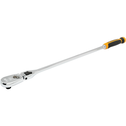 90-Tooth Dual Material Locking Flex Head Teardrop Ratchet NTL Industrial