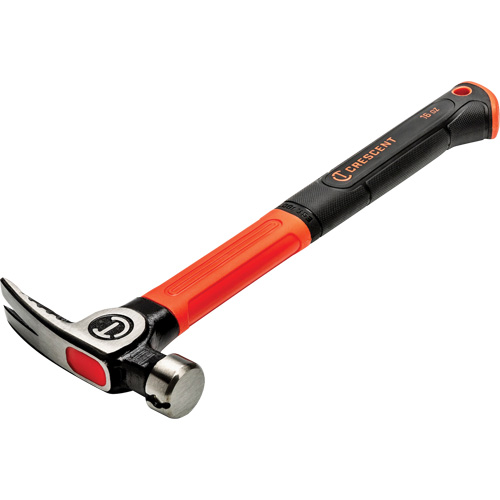 General Purpose Hammer, 16 oz., Fibreglass/Cushion Handle, 14" L NTL Industrial