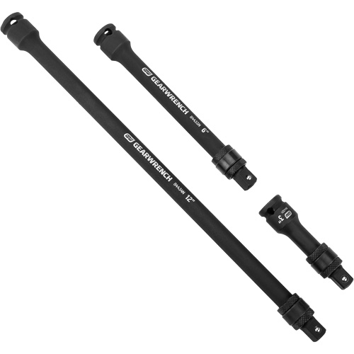 Jeu de rallonges &agrave; chocs verrouillables 3 mcx, Prise de 3/8", Fini Phosphate de mangan&egrave;se, 3 M NTL Industrial