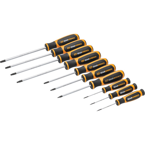 Jeu de tournevis bimat&eacute;riau Torx dans un plateau de rangement en mousse, 10 mcx NTL Industrial
