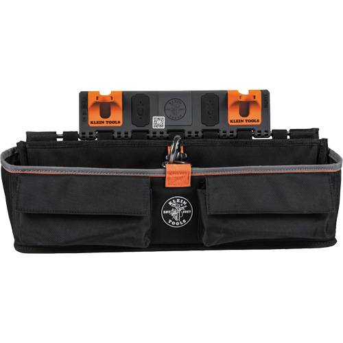 Module pour grande poche avec crochet en S Bucket Work Centre, Nylon, 3 pochettes, Noir/Orange NTL Industrial