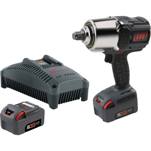 Cordless Impact Wrench Kit with Friction Ring Thru-Hole, 20 V, 3/4" Socket NTL Industrial