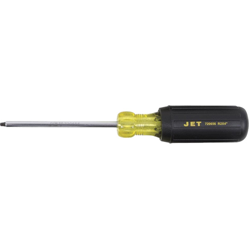 JKSR-2 Tournevis &agrave; pointe carr&eacute;e, Tige de #2, Ronde, 4" lo, Prise en Coussin&eacute;e NTL Industrial