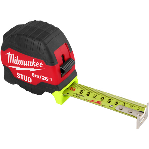 Stud Tape Measure, 1-5/16" x 26' NTL Industrial