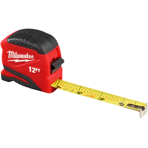 Compact Tape Measure, 13/16" x 12' NTL Industrial