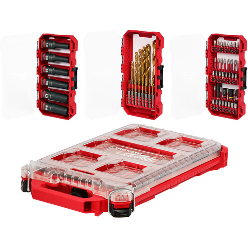 Ensemble de perceuse &agrave; chocs, tournevis Shockwave & attache Packout NTL Industrial