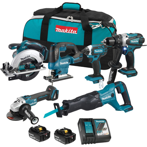 Ensemble 6 outils LXT, Lithium-ion, 18 V NTL Industrial
