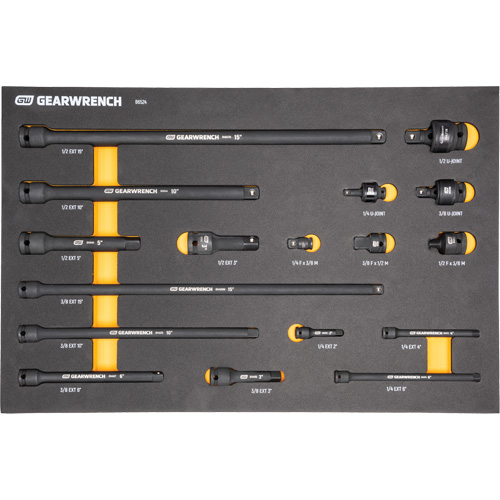Mechanics Tool Set in Modular Foam Trays with Storage Unit, 247 Pieces NTL Industrial