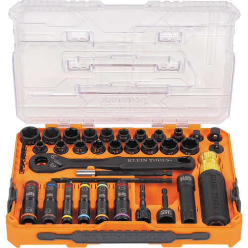KNECT Complete Impact Pass Through & Flip Socket Set, 39 Pcs, Impact NTL Industrial