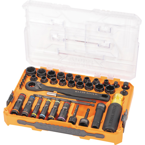 KNECT Complete Impact Pass Through & Flip Socket Set, 39 Pcs, Impact NTL Industrial