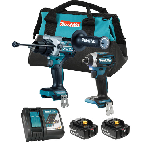 Ensemble 2 outils &agrave; moteur sans balai LXT, Lithium-ion, 18 V NTL Industrial