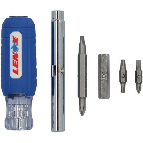 9-in-1 Multi-Bit Screwdriver, Textured Handle NTL Industrial