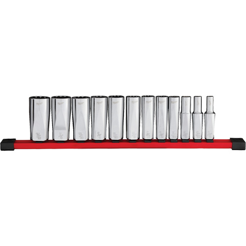 Jeu de douilles profondes SAE &agrave; 12 pans , 12 Mcx, Prise de 3/8", Profond NTL Industrial