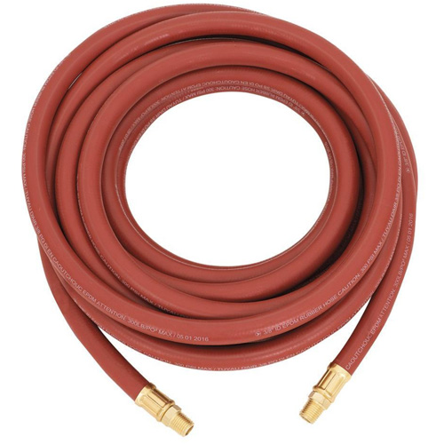AH3850RB Hose, Air, Rubber, 3/8" dia. x 50', 300 psi, 1/4 NPT NTL Industrial