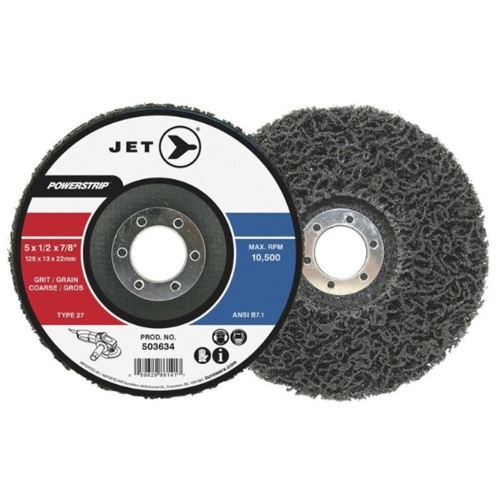 POWERSTRIP XCL T27 Surface Preparation Depressed Centre Wheel, 5" Dia., Coarse Grit NTL Industrial