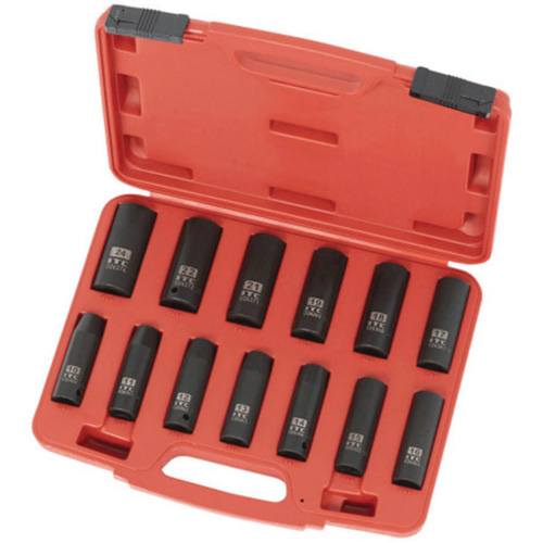 Jeu de douilles m&eacute;triques IPS-1312DM, 13 Mcx, Chocs, Prise de 1/2", Profond NTL Industrial