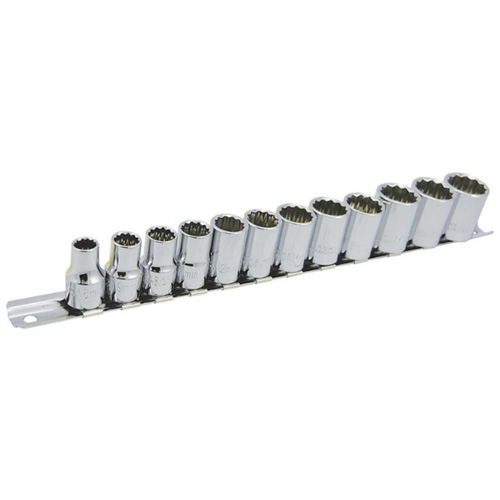 Jeu de douilles m&eacute;triques &agrave; 12 pans SS3812M-12 , 12 Mcx, Prise de 3/8" NTL Industrial