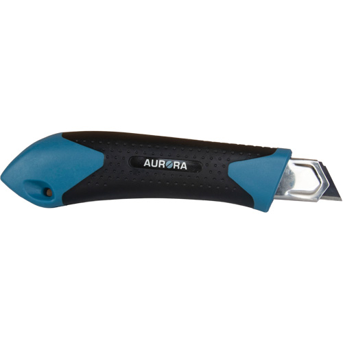 Couteau professionnel de 18 mm, Acier inoxydable, Robuste, Prise en Caoutchouc NTL Industrial