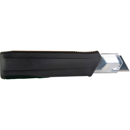 Couteau r&eacute;tractable de 25 mm, Acier inoxydable, Robuste, Prise en Caoutchouc NTL Industrial