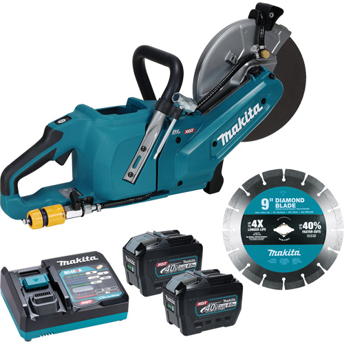 40Vmax XGT Brushless Power Cutter with 8.0Ah Batteries Kit, 9", 40 V NTL Industrial