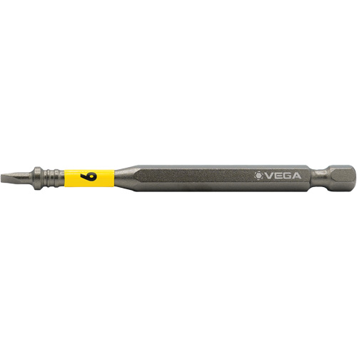 Embout pour outils &eacute;lectriques Impactech, Fente, Embout 6F-8R, Prise 1/4", Longueur 3-1/2" NTL Industrial