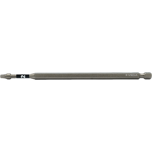 Impactech&reg; Power Bit, Square, #2 Tip, 1/4" Drive Size, 6" Length NTL Industrial