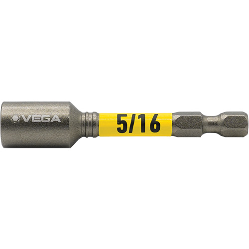 Tourne-&eacute;crou Impactech, Embout 5/16", Prise 1/4", 2-9/16" lo, Magn&eacute;tique NTL Industrial