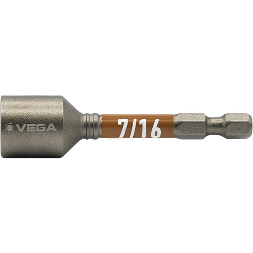 Tourne-&eacute;crou Impactech, Embout 7/16", Prise 1/4", 2-9/16" lo, Magn&eacute;tique NTL Industrial
