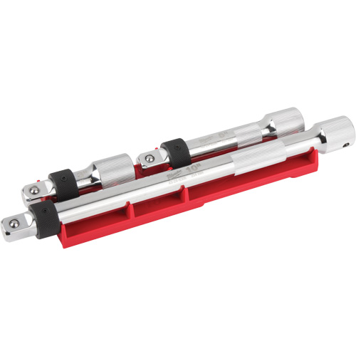Jeu de rallonges verrouillables, Prise de 1/2", Fini Chrome, 3 M NTL Industrial