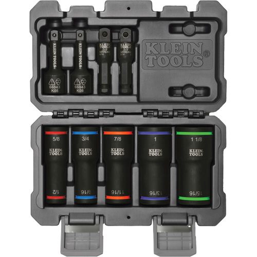 2-in-1 Impact Flip Socket Set, 5 Pcs, Impact NTL Industrial