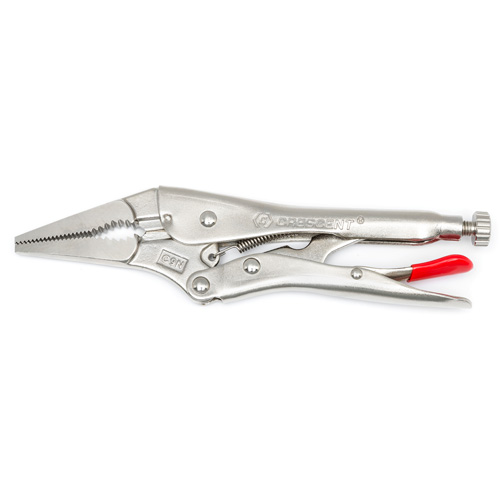 Locking Pliers with Wire Cutter, 9" Length, Long Nose NTL Industrial
