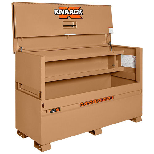 Model 90 Piano Box with Padlock, 72" W x 30" D x 49" H, Tan NTL Industrial